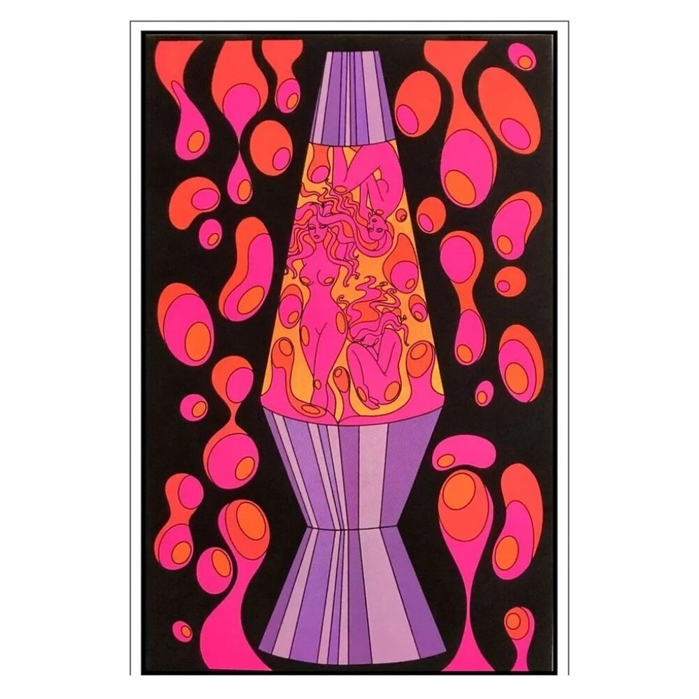 Groovy Lamp Ladies By Audrey Herbertson Blacklight Poster 165